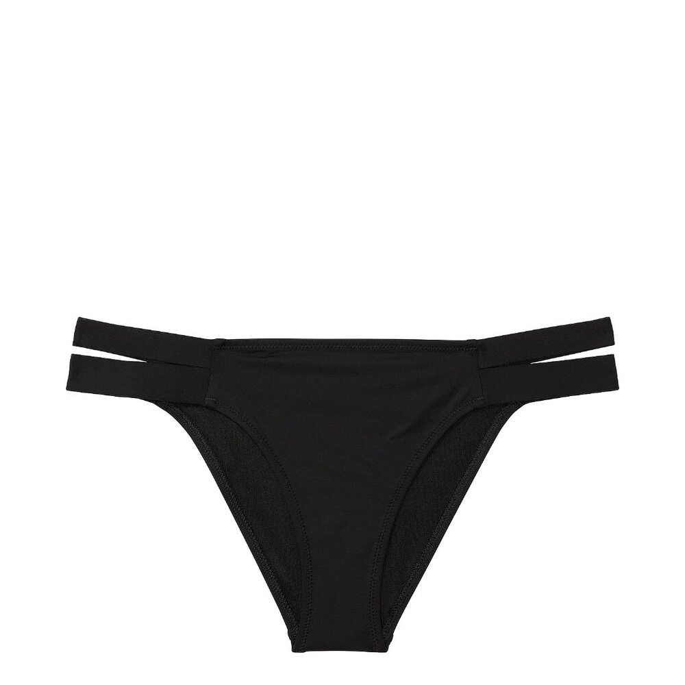Black Double-Strap Bikini Bottom